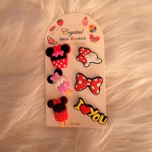 Minnie Mouse Shoe Croc Charms Set